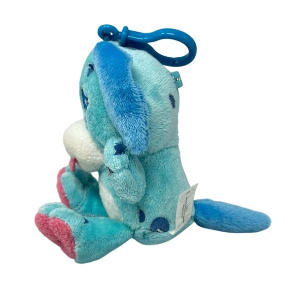 Wuggle Pets Plush Dog Blue Backpack Clip 6 Inch Stuffed Toy Charm Cards - Picture 3 of 10